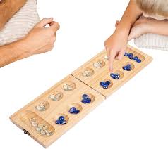 Mancala: Juego de Mesa Plegable de Madera para Niños