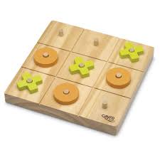 Cayro - Tres en Raya de Madera - Juego de Mesa para +6 Años