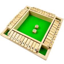 EACHHAHA Shut The Box: Juego de Mesa Clásico para 4 Jugadores