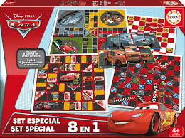 Educa - Cars: Set Especial 8 en 1 de Juegos de Mesa