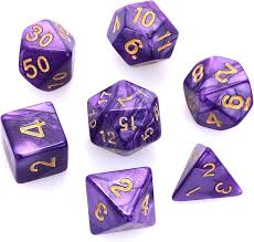 Juego de 7 Dados Poliédricos para D&D