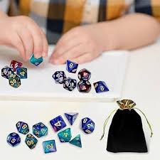 Juego de 42 Dados de Rol Reutilizables en 6 Colores