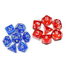 Dados Poliédricos de Colores - Set de 14 Piezas para Juegos de Mesa