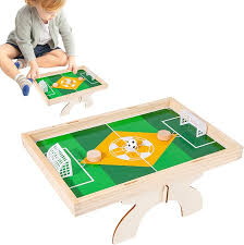 Juego de Mesa de Fútbol de Madera para 2 Jugadores