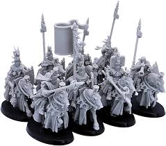 Caballeros Medievales: Miniaturas de Spearmen de Terreno Forjado