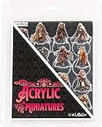 Set de 16 Miniaturas Acrílicas 2D para DND - KLIBEN