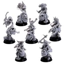 Montadores de Ranas: Goblins de Pantano - Miniaturas 32mm