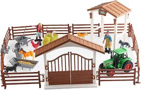 Mini Set de Granja para Niños Luwecf