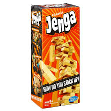 Jenga Clásico de Hasbro | Juego de Apilamiento de Bloques