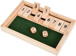 Shut The Box - Clásico Juego de Mesa de Madera