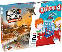 Falomir: Pack de Juegos de Mesa Coloca 4 + Hundir Barcos