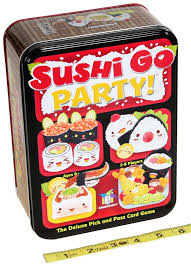 Juego Deluxe Sushi Go Party en Lata para 2 a 5 Jugadores