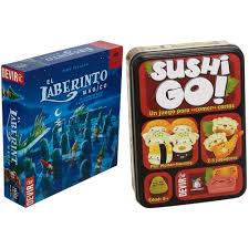 El Laberinto Mágico y Sushi Go: Diversión en Mesa para Niños